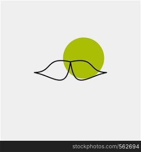 moustache, Hipster, movember, male, men Line Icon. Vector EPS10 Abstract Template background