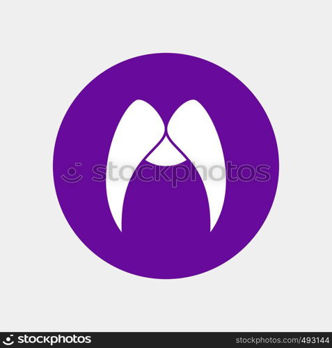 moustache, Hipster, movember, male, men White Glyph Icon in Circle. Vector Button illustration. Vector EPS10 Abstract Template background