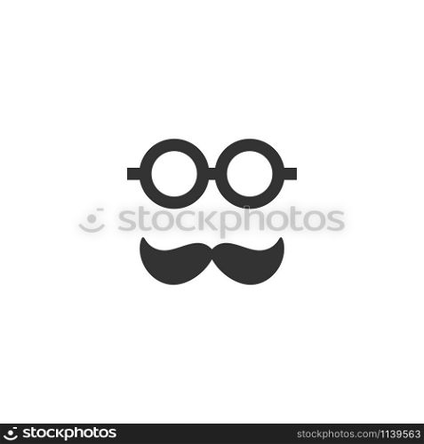 Moustache icon graphic design template vector isolated. Moustache icon graphic design template vector