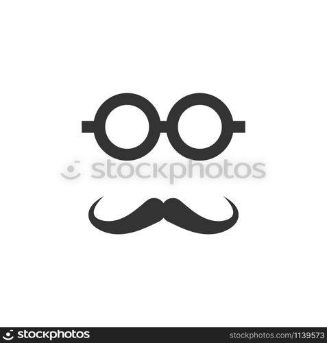 Moustache icon graphic design template vector isolated. Moustache icon graphic design template vector