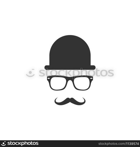 Moustache icon graphic design template vector isolated. Moustache icon graphic design template vector