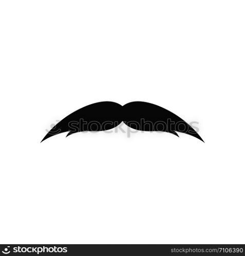 Moustache logo template vector icon