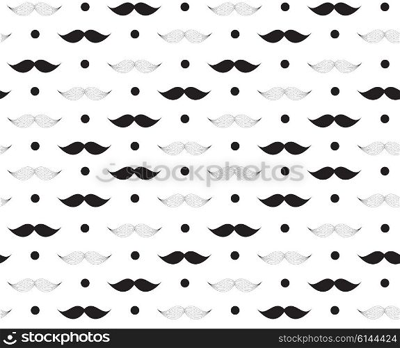 Moustache Seamless Pattern Vector Illustration EPS10. Moustache Seamless Pattern Vector Illustration