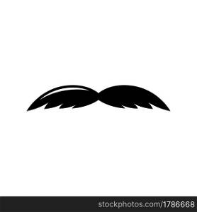 Moustache set icons for barber logo barber shop and retro design