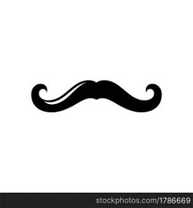 Moustache set icons for barber logo barber shop and retro design