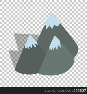 Moutains, Sweden isometric icon 3d on a transparent background vector illustration. Moutains, Sweden isometric icon