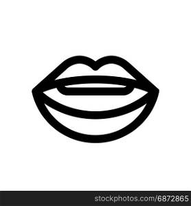 mouth, icon on isolated background