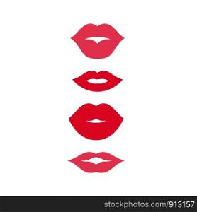 Mouth smile red sexy woman lips illustration design