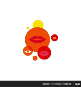 Mouth smile red sexy woman lips illustration design