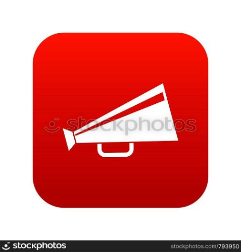 Mouthpiece icon digital red for any design isolated on white vector illustration. Mouthpiece icon digital red