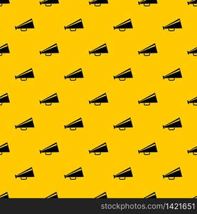 Mouthpiece pattern seamless vector repeat geometric yellow for any design. Mouthpiece pattern vector