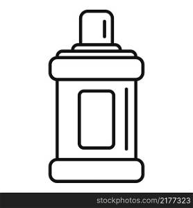 Mouthwash bottle icon outline vector. Tooth wash. Oral mint. Mouthwash bottle icon outline vector. Tooth wash