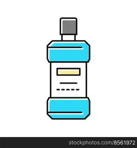 mouthwash color icon vector. mouthwash sign. isolated symbol illustration. mouthwash color icon vector illustration