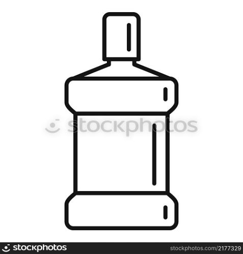 Mouthwash icon outline vector. Tooth boottle. Wash dental. Mouthwash icon outline vector. Tooth boottle