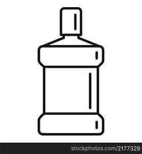 Mouthwash icon outline vector. Tooth boottle. Wash dental. Mouthwash icon outline vector. Tooth boottle