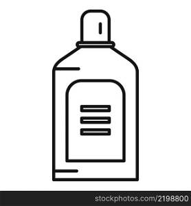 Mouthwash liquid icon outline vector. Dental clean. Bottle product. Mouthwash liquid icon outline vector. Dental clean