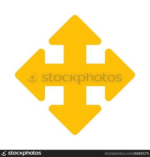 move arrow, icon on isolated background