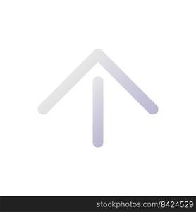 Move upward pixel perfect flat gradient two-color ui icon. Social network navigation. Chat history. Simple filled pictogram. GUI, UX design for mobile application. Vector isolated RGB illustration. Move upward pixel perfect flat gradient two-color ui icon