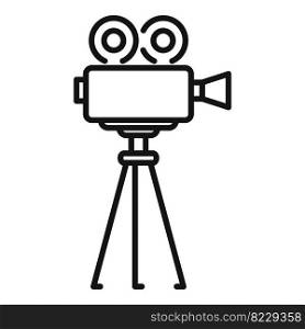 Movie camera icon outline vector. Video film. Motion edit. Movie camera icon outline vector. Video film