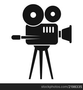 Movie camera icon simple vector. Film cinema. Strip festival. Movie camera icon simple vector. Film cinema