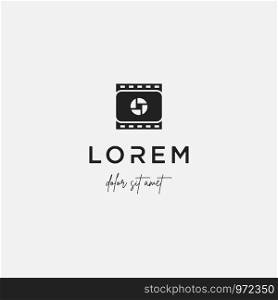 Movie Camera Logo Design Vector Illustration. Movie Camera Logo Design Vector Illustration sign