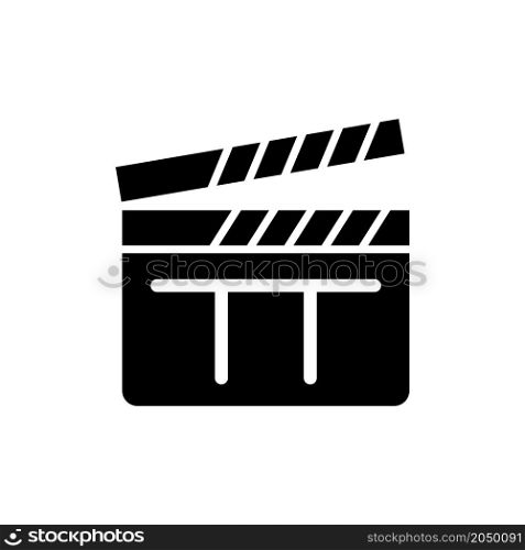 movie clapper board icon vector illustration