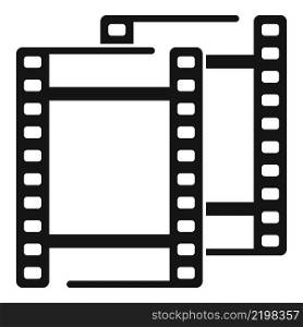 Movie film icon simple vector. Video camera. Music reel. Movie film icon simple vector. Video camera