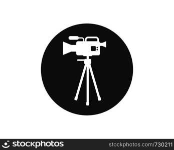 movie,film recorder logo icon of industry film vector illustration design