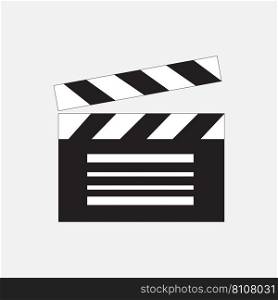 Movie flat icon Royalty Free Vector Image