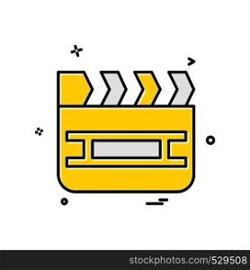 Movie icon design vector