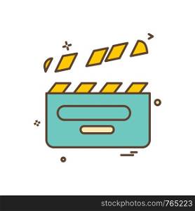 Movie icon design vector