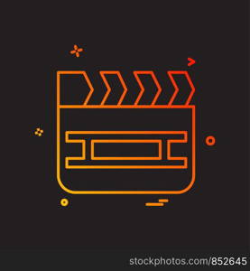 Movie icon design vector