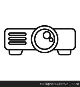 Movie projector icon outline vector. Film cinema. Camera strip. Movie projector icon outline vector. Film cinema