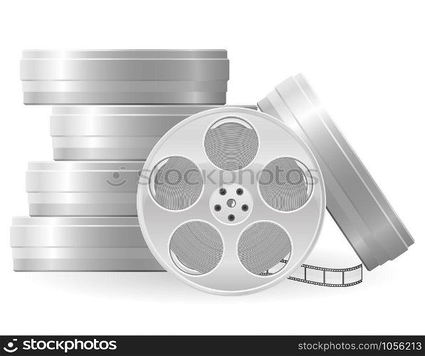 movie reel vector illustration isolated on white background