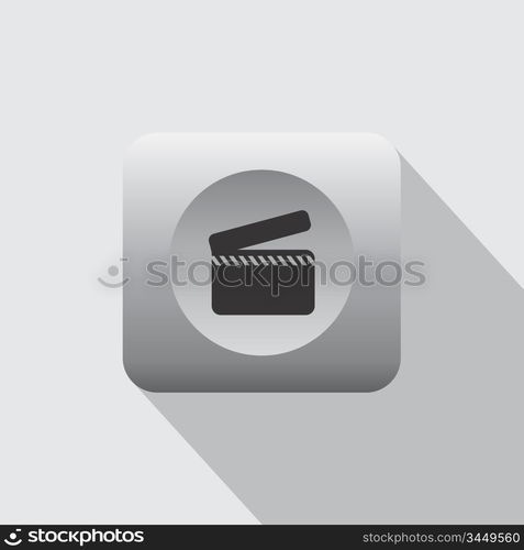 movie theme icon vector art graphic illustration. movie theme icon