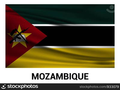 Mozambique flag design vector
