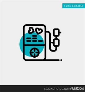 Mp3, Love, Heart, Wedding turquoise highlight circle point Vector icon