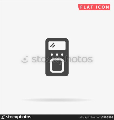 Mp3 Player flat vector icon. Hand drawn style design illustrations.. Mp3 Player flat vector icon