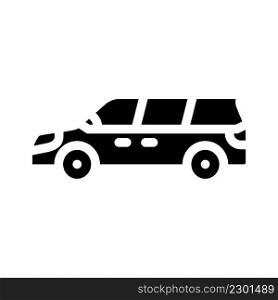 mpv minivan transport glyph icon vector. mpv minivan transport sign. isolated contour symbol black illustration. mpv minivan transport glyph icon vector illustration