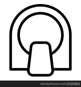 Mri radiology icon outline vector. Magnetic resonance. Medical scanner. Mri radiology icon outline vector. Magnetic resonance