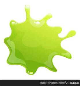 Mucus splash icon cartoon vector. Slime drip. Green liquid. Mucus splash icon cartoon vector. Slime drip