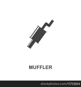 Muffler creative icon. Simple element illustration. Muffler concept symbol design from car parts collection. Can be used for web, mobile, web design, apps, software, print. Muffler creative icon. Simple element illustration. Muffler concept symbol design from car parts collection. Can be used for web, mobile, web design, apps, software, print.