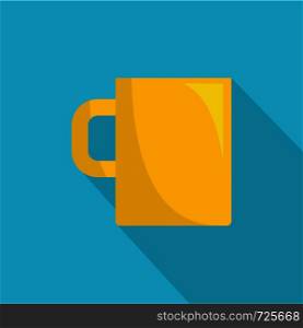 Mug con. Flat illustration of mug vector icon for web. Mug icon, flat style