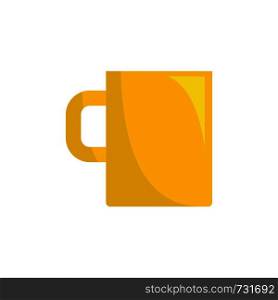 Mug con. Flat illustration of mug vector icon for web. Mug icon, flat style