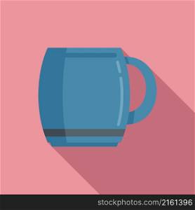 Mug icon flat vector. Coffee cup. Tea hot. Mug icon flat vector. Coffee cup