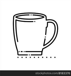 Mug Icon, Tea, Coffee, Milk Mug Icon Vector Art Illustration
