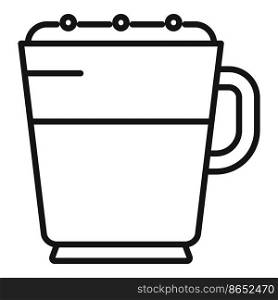 Mug latte icon outline vector. Coffee cup. Americano cream. Mug latte icon outline vector. Coffee cup