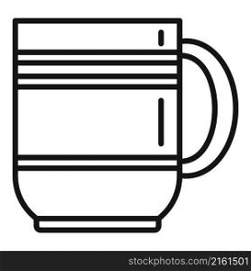Mug object icon outline vector. Tea cup. Ceramic mug. Mug object icon outline vector. Tea cup