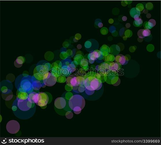Multi color bokeh lights background. No transparency and effect