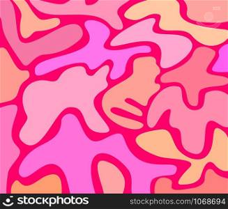 Multi-colored pink pattern, illustration, vector.